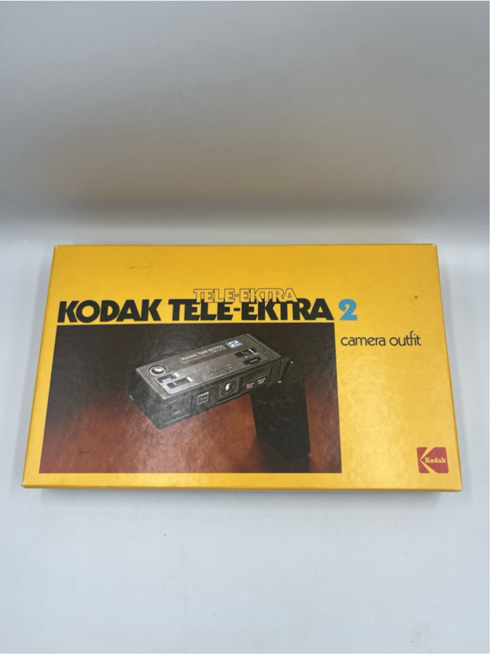 VINTAGE KODAK TELE-EKTRA 2 CAMERA OUTFIT WITH BOX, MANUAL SEE ALL
